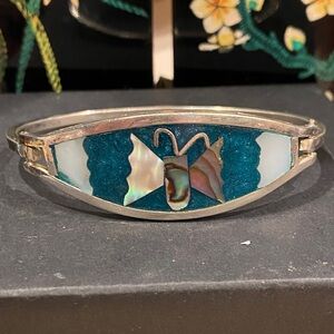 Alpaca Mexico Butterfly Bracelet.